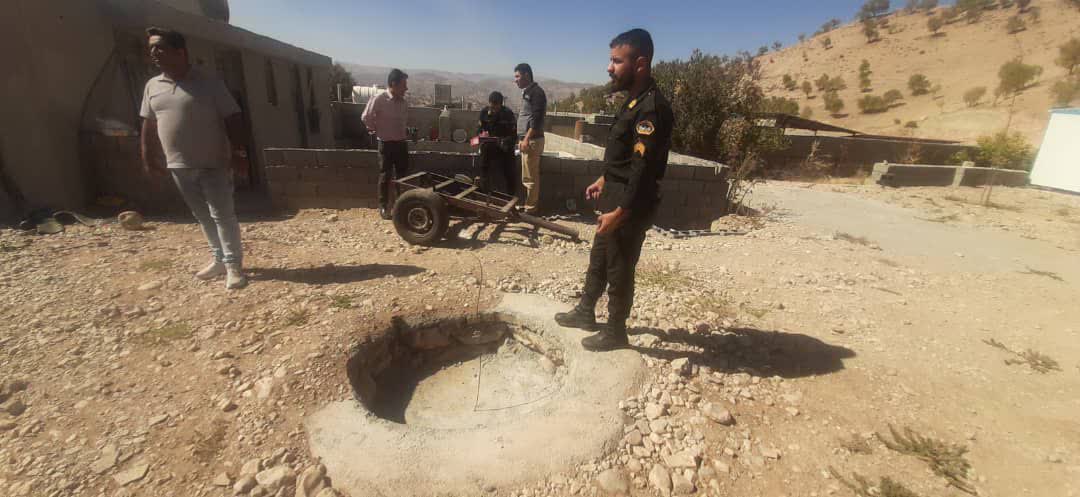 رفع تصرف اراضی رودخانه بشار و انسداد  دو حلقه چاه غیرمجاز در شهرستان دنا