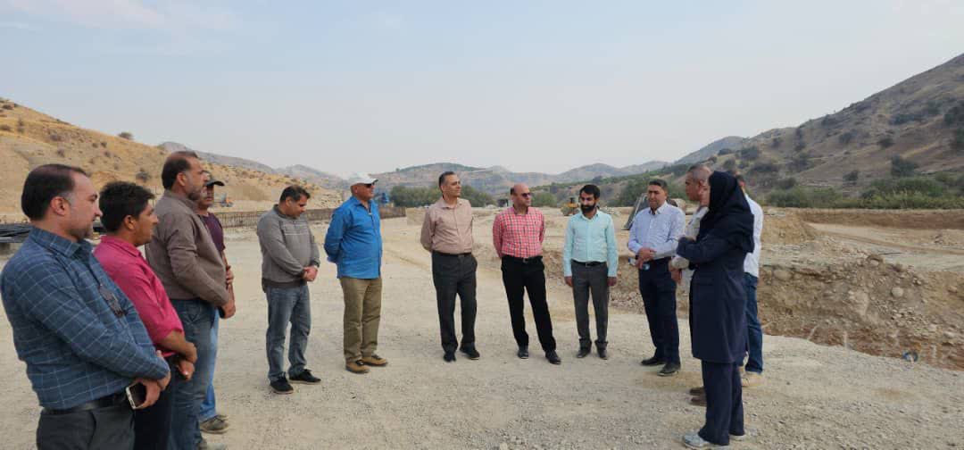 بازدید مدیران حوضه آبریز زهره–جراحی و حوضه های جنوبی از چند طرح آبی کهگیلویه و بویراحمد