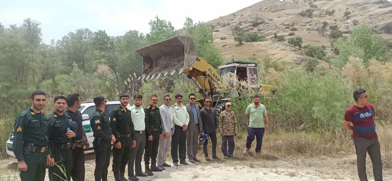 آزادسازی ۱۳ هکتار از اراضی بستر رودخانه شیو شهرستان باشت